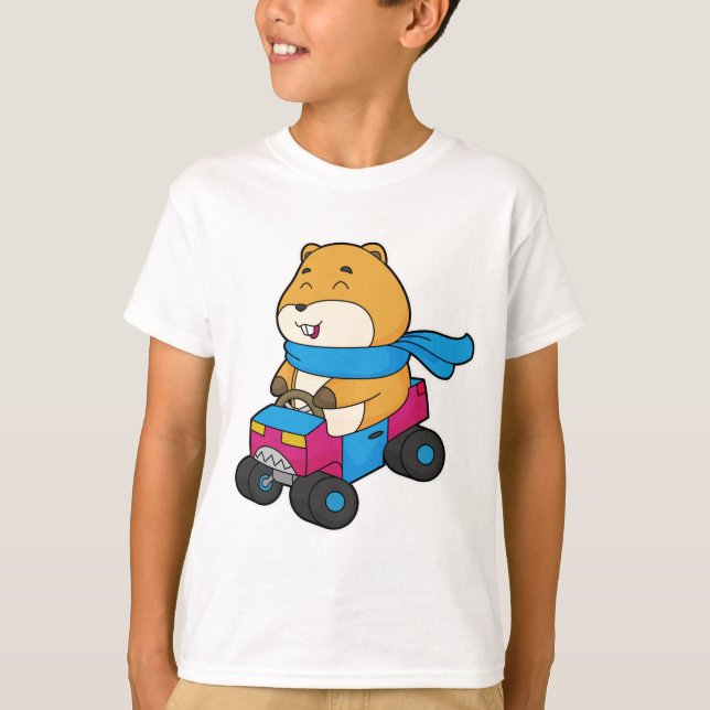 Hamster Car T-Shirt (Front)