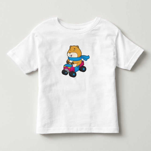 Hamster Car Toddler T-Shirt (Front)