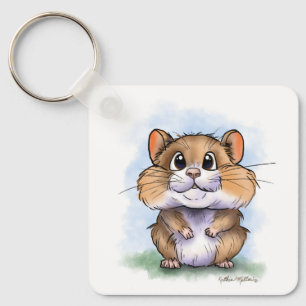 Hamster Cartoon Key Ring