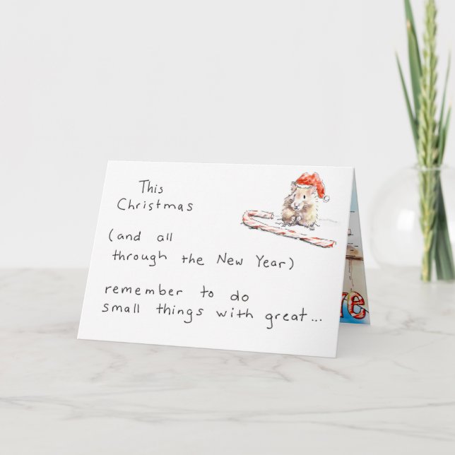 Hamster Christmas Card (Front)