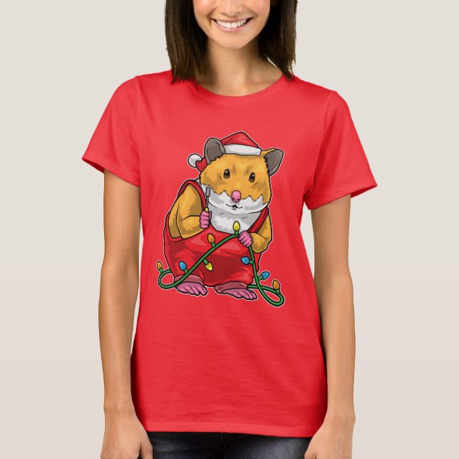 Hamster Christmas Craftsman T-Shirt (Front)