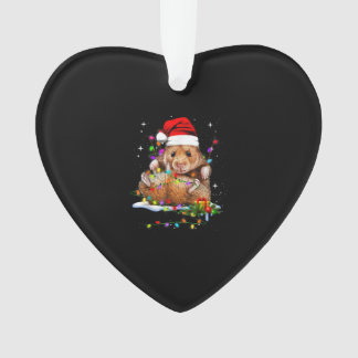 Hamster Christmas Cute Ornament