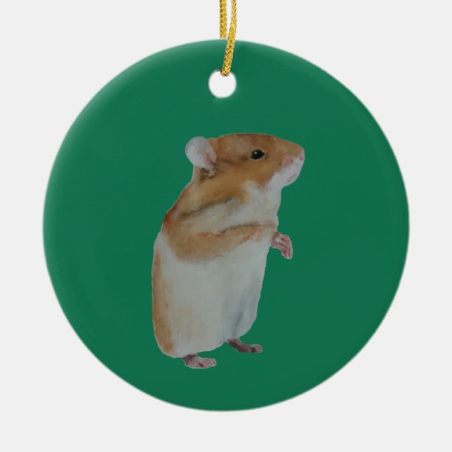 Hamster Christmas ornament (Front)