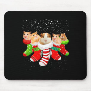 Hamster Christmas Socks Funny Xmas Gifts For Men W Mouse Mat