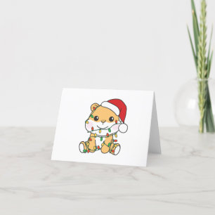 Hamster Christmas Winter Animals Holiday Hamsters Card