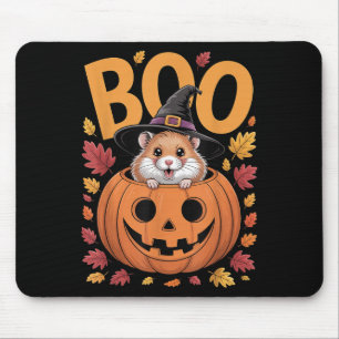 Hamster Costume On Pumpkin Halloween Hamster  Mouse Mat