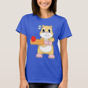 Hamster Cricket Cricket bat T-Shirt