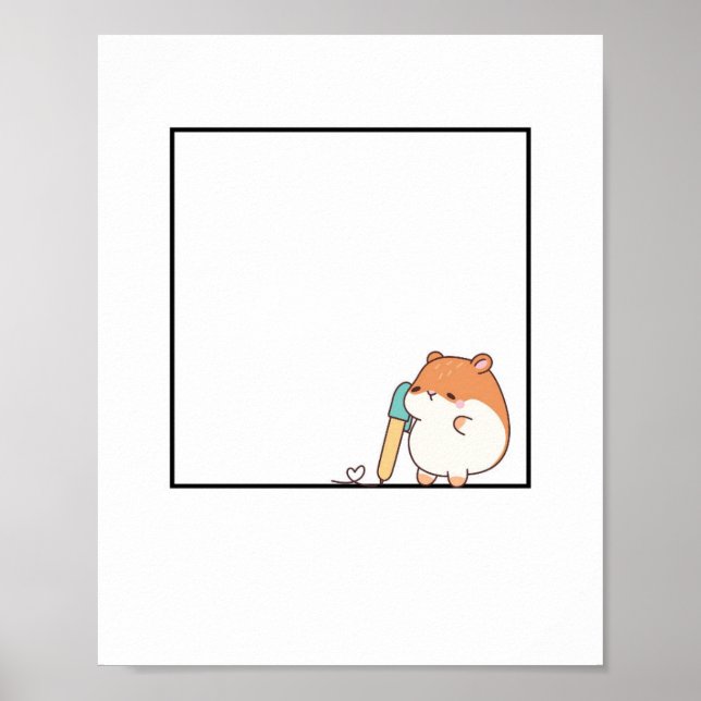 Hamster, cute hamster theme poster (Front)