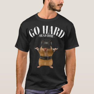 Hamster Deadlift Training Funny Cute Rat T-Shirt