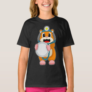 Hamster Doctor Stethoscope T-Shirt