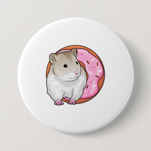 Hamster Donut 7.5 Cm Round Badge