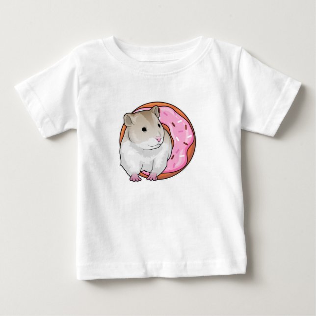 Hamster Donut Baby T-Shirt (Front)