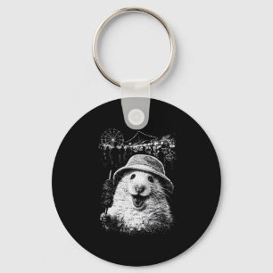 Hamster Eating Ice Cream Cute Meme Key Ring