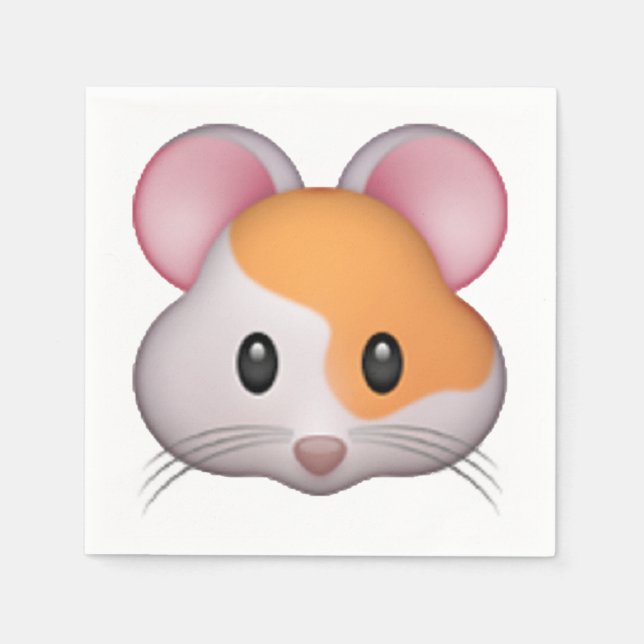 Hamster - Emoji Napkin (Front)
