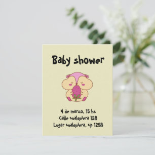 Hamster Festival Card Eating a Fruit