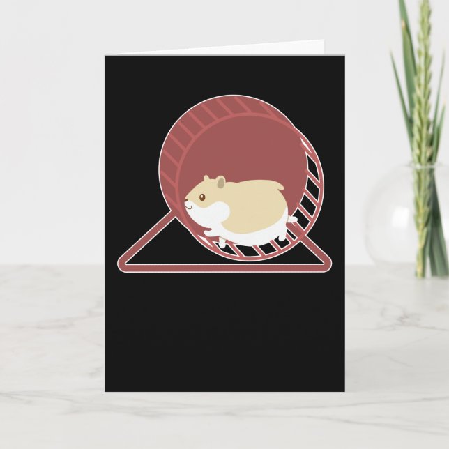 Hamster Funny Design Rodent Dwarf Hamster Gift Card (Front)