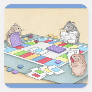 Hamster Games Square Sticker