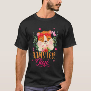 Hamster Gigi Cute Flowers Hamster Bow Tie Mother' T-Shirt