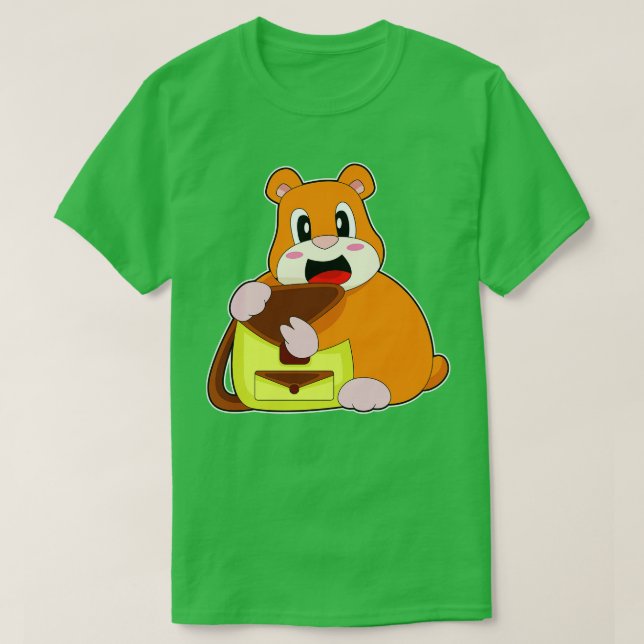 Hamster Handbag T-Shirt (Design Front)