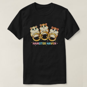 Hamster Haven Cute Ring Design T-Shirt