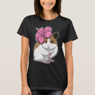 Hamster Hibiscus Flower T-Shirt