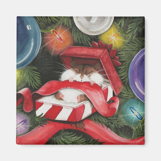 Hamster Holiday Magnet (Front)