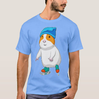 Hamster Ice Skating Ice Skates T-Shirt