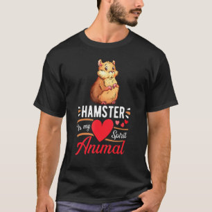 Hamster Is My Spirit Animal Love Cute Hamster Kid  T-Shirt