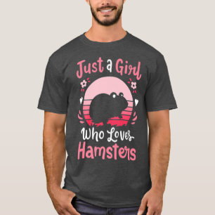 Hamster Just a Girl Who Loves Hamsters Premium T-Shirt