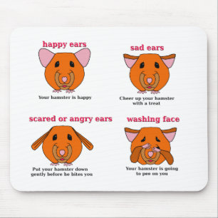 Hamster Language Mouse Mat
