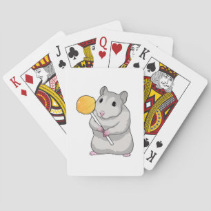 Hamster Lollipop Playing Cards