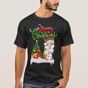 Hamster Lover Xmas Decorations Santa Hamster Chris T-Shirt