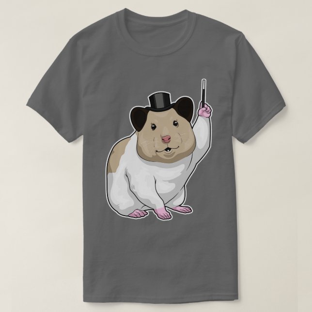Hamster Magician Magic wand T-Shirt (Design Front)