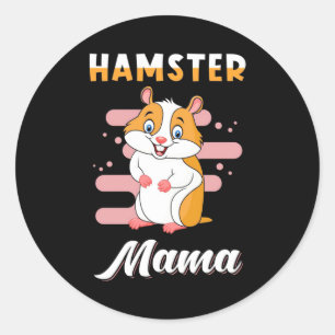 Hamster Mama Classic Round Sticker