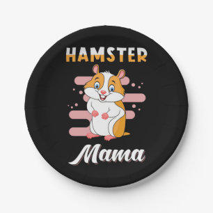 Hamster Mama Paper Plate