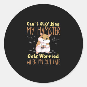 Hamster Meme Pet Owners Classic Round Sticker