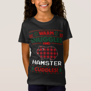 Hamster Merry Christmas Pajama Ugly Christmas Swea T-Shirt
