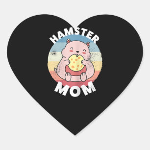Hamster Mum Cute Kawaii Gift for Women Heart Sticker