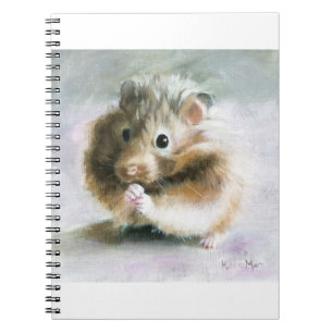 Hamster oil painting notebook