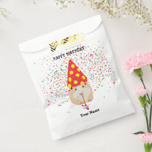 Hamster Partying - Animals at Birthday Party Favour Bags