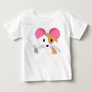 Hamster Peace Sign Baby T-Shirt