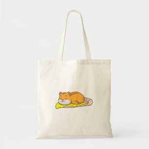 Hamster & Pizza with Cheese Tote Bag