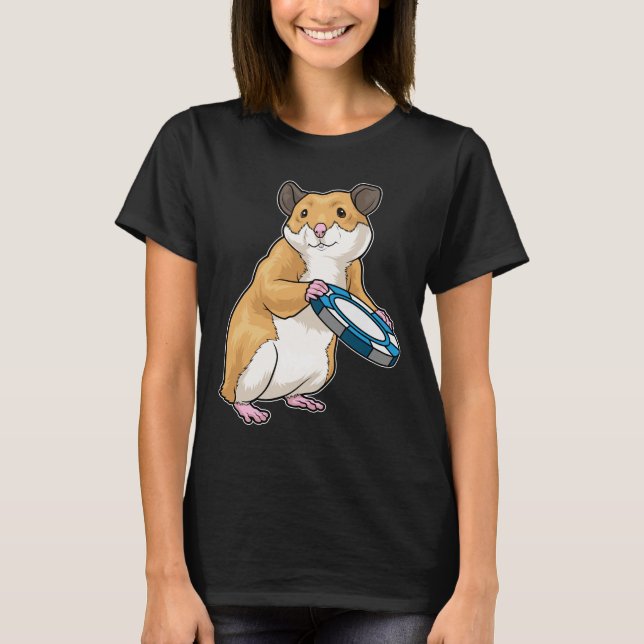 Hamster Poker Poker chips T-Shirt (Front)