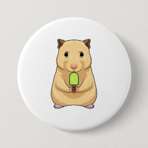 Hamster Popsicle 7.5 Cm Round Badge