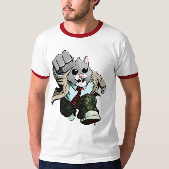 Hamster Rage Ringer T-Shirt (Front)