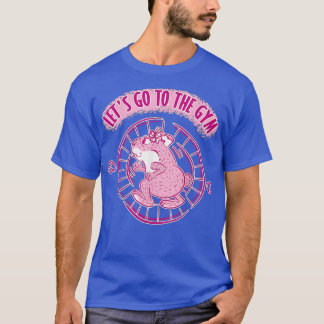 Hamster running in wheel gym workout T-Shirt