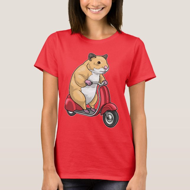 Hamster Scooter T-Shirt (Front)