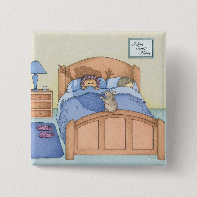 Hamster Shadow 15 Cm Square Badge (Front)