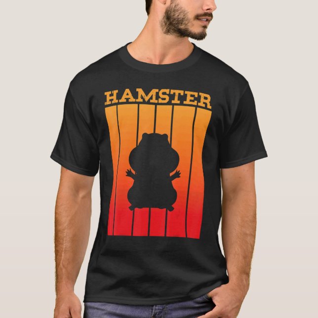 Hamster Shadow Silhouette At Sunset T-Shirt (Front)