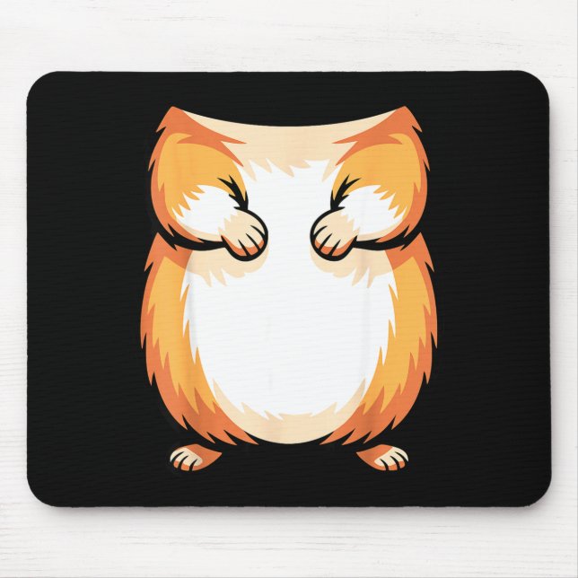 Hamster Shirt Adult Kids Men Women Brown Hamster C Mouse Mat (Front)